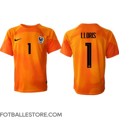 Frankrike Hugo Lloris #1 Keeper Hjemmedrakt VM 2022 Kortermet